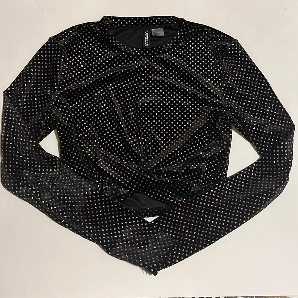 Sparkly Long Sleeve Top